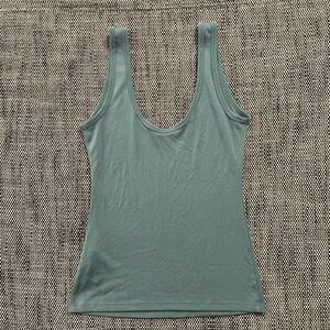 Abercrombie & Fitch Gray-Green Ribbed Tank Top Size S